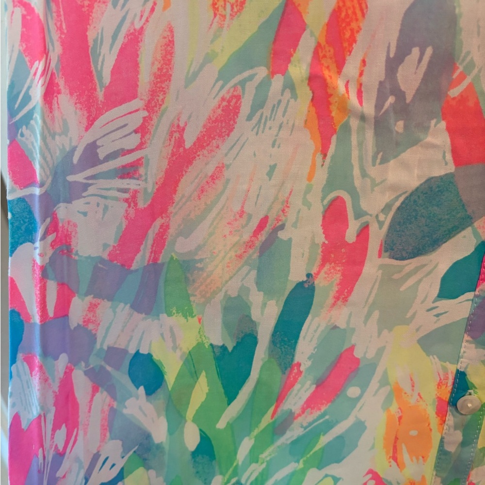 Lilly Pulitzer Ezra Maxi Dress/coverup - Sparkling Sands pattern - Picture 4 of 6